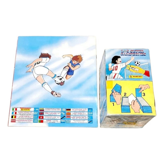 Caja Super Campeones 1997 Panini 100sobres + Álbum Obsequio 