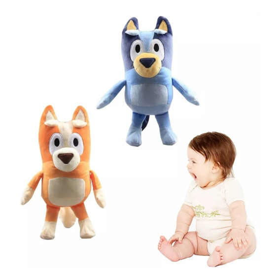 Bluey Bingo Hanging Puppy Plush Doll Set De 3 Piezas