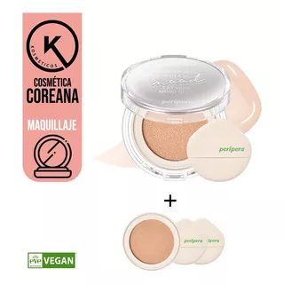 Cushion Vegano Mood Glow/ Larga Duración - Cosmética Coreana