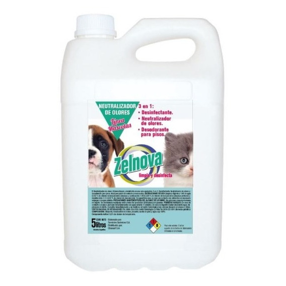 Limpiador Desinfectante Aromatizante Linea Mascotas 5 Litros
