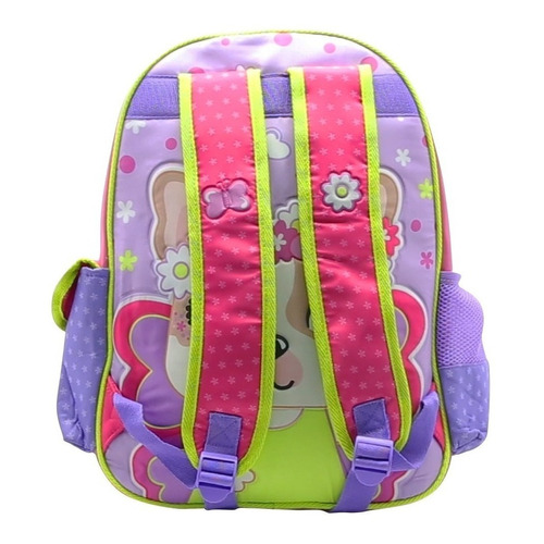 Mochila Simones Espalda De 16 Pulgadas Color Rosa Diseño de la tela Liso