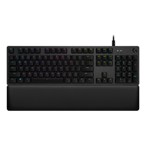 Teclado Logitech G Mecánico Rgb Lightsync G513 Carbon Gaming Color del teclado Negro Idioma Español