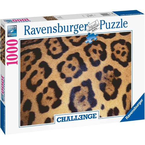 Rompecabezas Reto Detalle Jaguar 1000 Pz Ravensburger Mexico