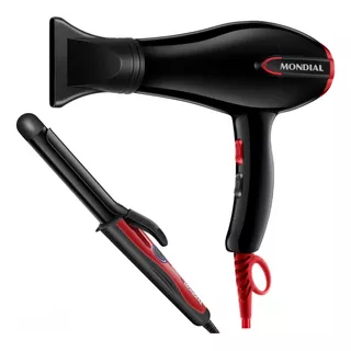 Secador De Cabelo Mondial  2000w Com Modelador Cachos 210°c