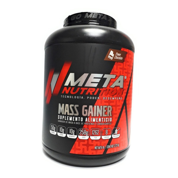 Proteina Meta Nutrition Ganador Mass Gainer 6 Lb / 2.72 Kg Sabor Chocolate