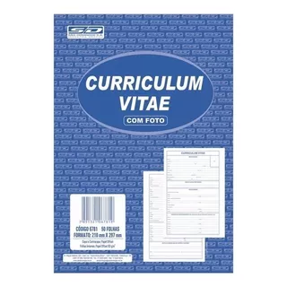 Bloco Curriculum Vitae 50fls 6784 São Domingos