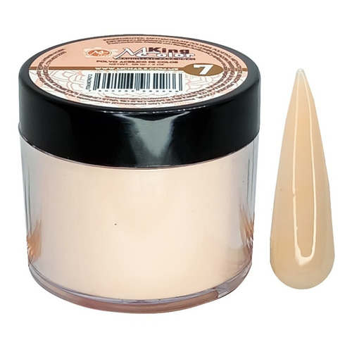 Polvo Acrilico Nude 2 Oz, Maquillaje De Almendra, Mc Nails Color 7