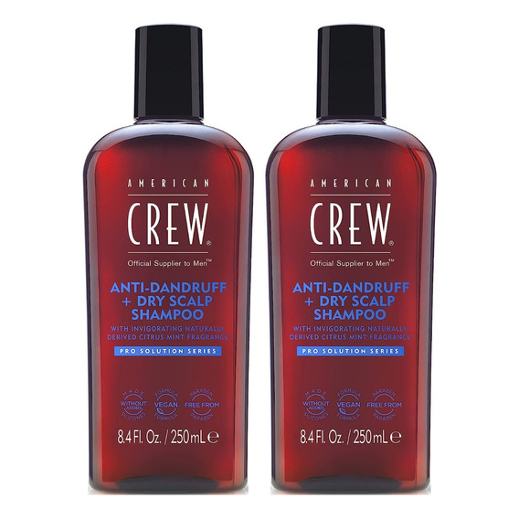 Dúo Shampoo Anticaspa Antidandruff Control American Crew Men