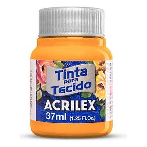 Tinta de tela mate de color amarillo cadmio Acrilex, 37 ml