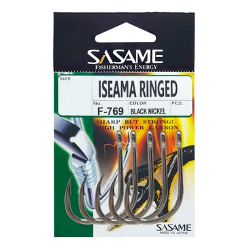 Anzol Sasame Iseama Ringed F-769 Black Nickel N°6 Com 13un