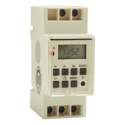 Timer Reloj Digital Programable Para Riel Din Luz Desing