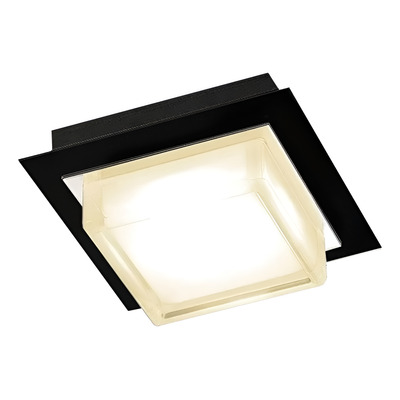 Luz Desing Cube X 1 Plafón Negro Led 7w Dimer Gu10 220v.