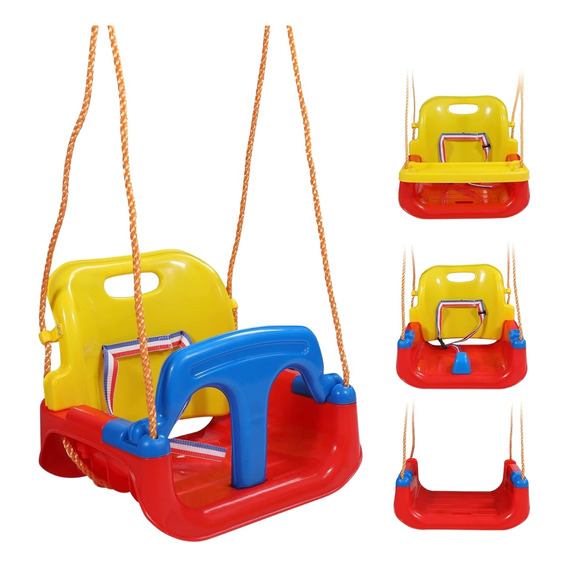 Columpio Silla 3 En 1 Ajustable Portátil Niños Asiento Bebé