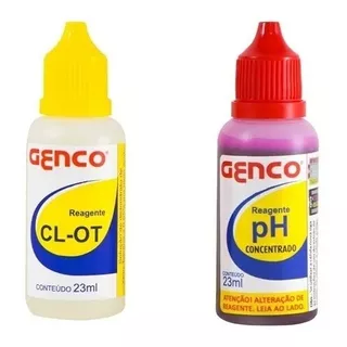 Kit Reagente Cloro E Ph Teste Reagente Piscina Genco