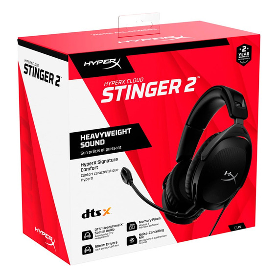 Audífonos Para Gaming Hyperx Cloud Stinger 2 Negro 