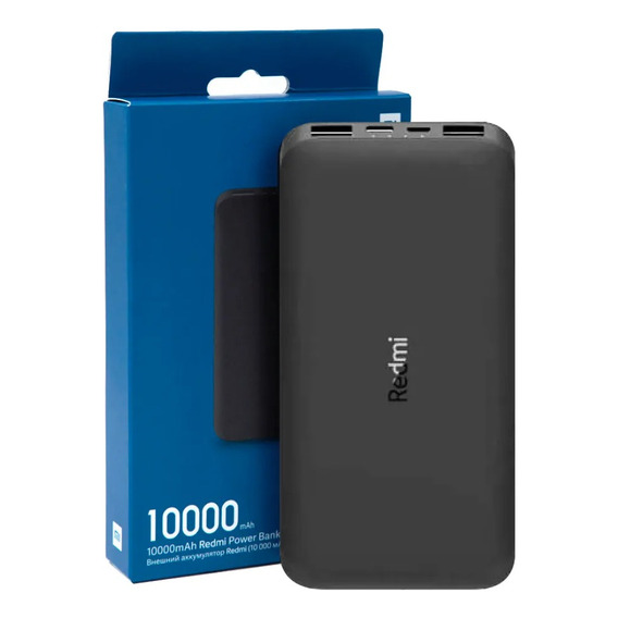 Cargador Xiaomi 10000mah Redmi Power Bank Negro - Original