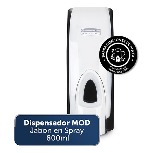 Dispensador Mod Soap Spray W/b 800ml Color Blanco