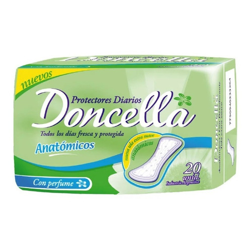 Protectores Diarios Con Perfume Anatómicos  Doncella 20uni