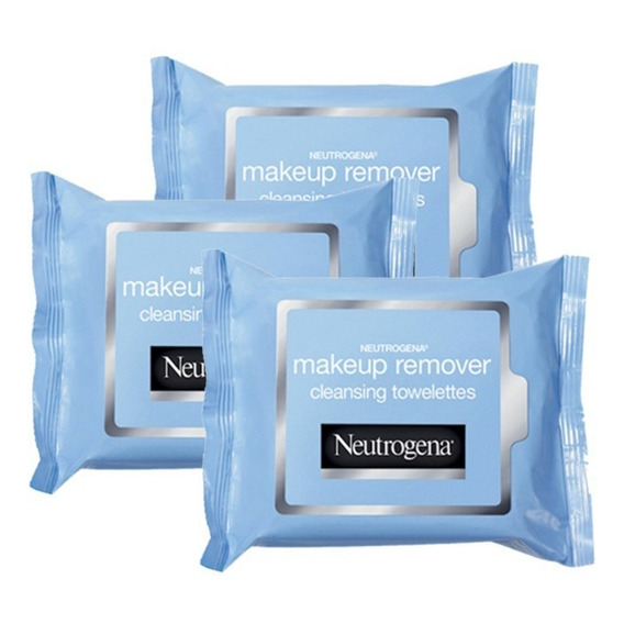 Neutrogena Combo X 3 Toallitas Desmaquillantes X 25 Unidades