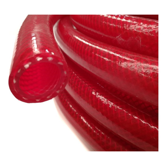 Manguera Presión Roja Tela Para Aire Compresor 25mm 1  X 25m