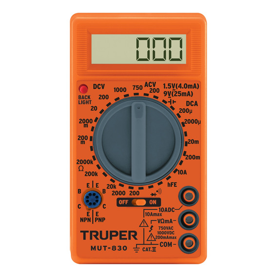 Multímetro Digital Multitester Truper 10400