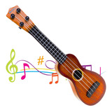 Art Brink Brinquedo Violao Ukulele Infantil Acustico De Nylon Marrom Cor Marrom-escuro