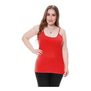 Musculosa Bretel Fino Modal Lycra T Grande Colores Variados