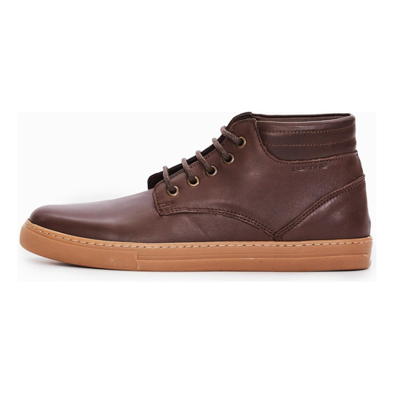 Zapatilla Urbana De Cuero Marron Floyd Hombre Boating