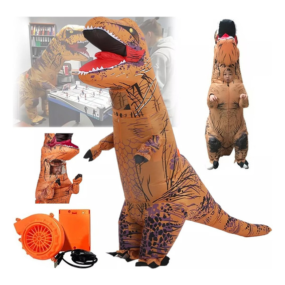 Disfraz Inflable De Dinosaurio Realista T-rex Con Bomba De Aire Y Caja De Batería Para Fiesta/halloween/navidad/disfraz De Apto Para Adultos Y Niños