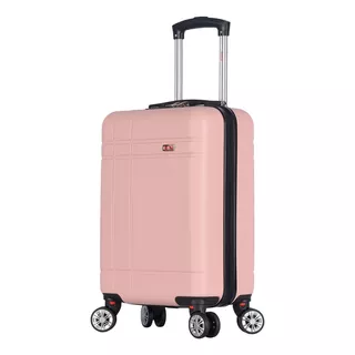 Maleta De Viaje Para Cabina 18 PuLG Tamaño S Bin M009 Rosa