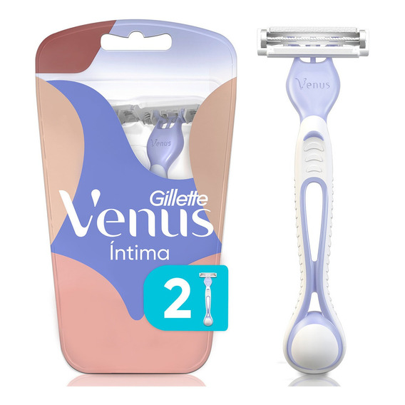 Venus Íntima Maquina De Afeitar Desechable  2 Und