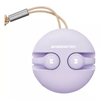 Audífonos Inalámbricos Con Clip Bluetooth Monster Xkt21 Color Violeta