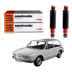  Par Amortecedor Traseiro Brasilia 1300 1600 1973 A 1982