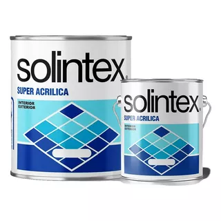 Pintura Solintex Super Acrilica Colores 1/4 Galón