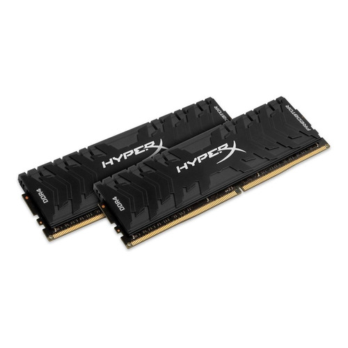 Memoria RAM Predator gamer color negro  16GB 2 HyperX HX432C16PB3K2/16