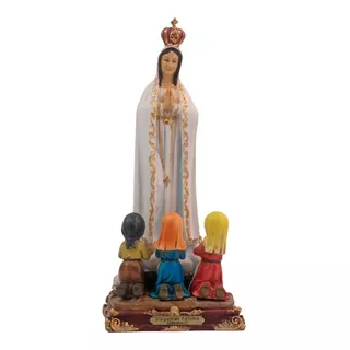 Imagen Virgen De Fátima Y Pastores - 30 Cm