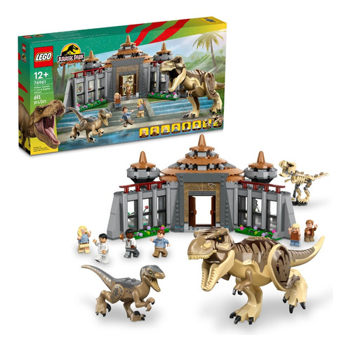 Kit Lego Jurassic World Centro De Visitantes T. rex y Ataque del Raptor 76961 3+