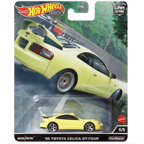 Hot Wheels Collector Vehículo de Colección Toyota Celica GT Four escala 1:64 realistas y con decoraciones auténticas para niños de 3 años en adelante