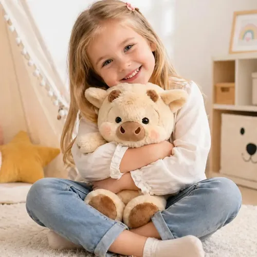 Peluche De Vaca Que Corre – Peluche Ultrasuave De 45/60 Cm Con Movimiento, Ideal Para Abrazar Y Decorar