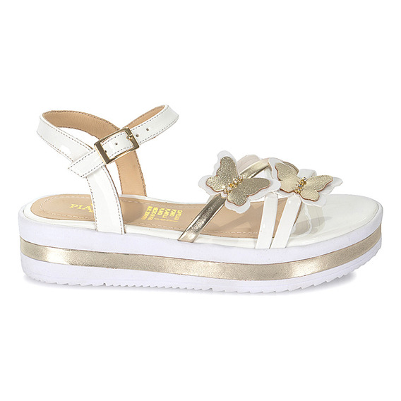 Sandalia D'orsay Casual Niña Piazza Kids Blanco 108 K