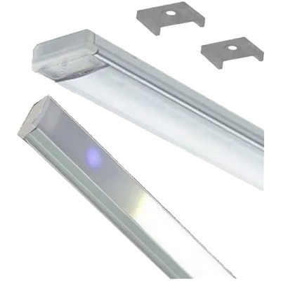 Perfil 1 M Led Tactil Dimer Aluminio Cocina Alacena Vestidor