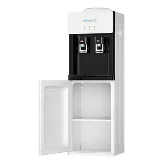 Dispensador De Agua Fría Caliente Premium Pedestal Eléctrico 550w Blanco Aqualitat 