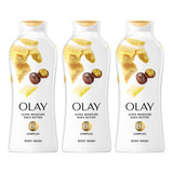 Sabonete Líquido Olay Moisture Shea Butter 650 Ml - 3un