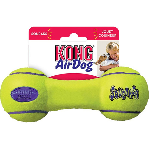 Kong Air Dog Dumbbell Hueso Para Tu Mascota Talla L Eeuu Color Amarillo