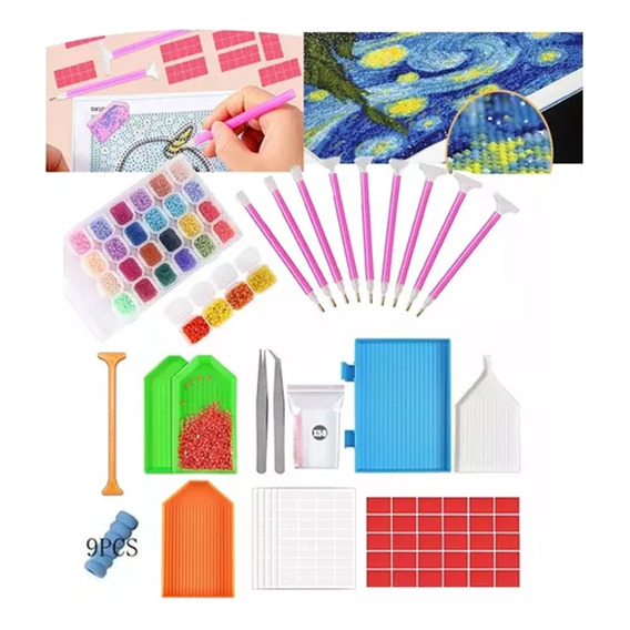 Kit De Herramientas Diy 5d De Pintura De Diamante 111pcs