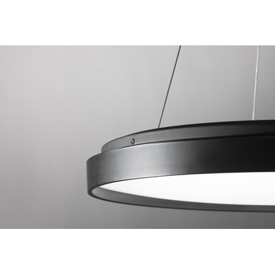 Colgante Led York Negro Control Remoto 45w Diseño Moderno Lk
