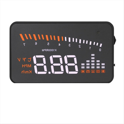 Hud Obd2 En Led De Color Y Con Sensor De  Luz 