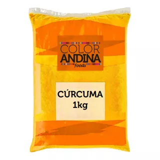 Curcuma 100% Pura Color Andina 1kg Original Sabor Neutro