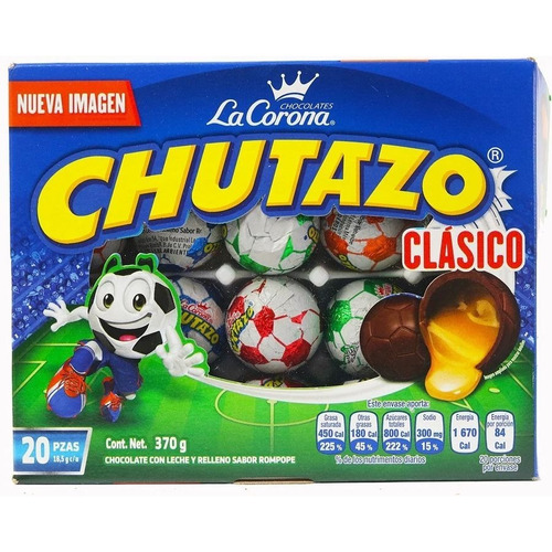 Chutazo 20 Piezas Chocolate Con Leche 370 G 