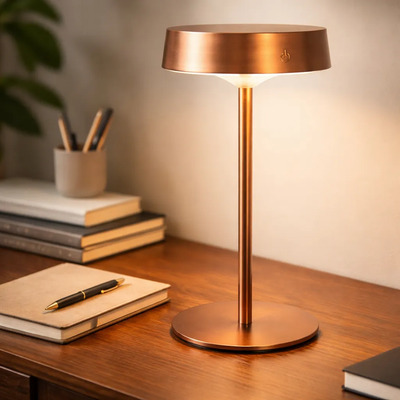 Vel Led Moderno Regulable Luz Cálida Fría Usb/solar Gr/tr Tierra